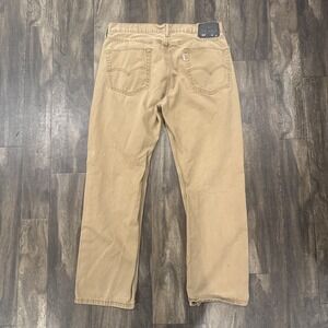 Levi's 514 Straight Leg Slim Fit Khaki Pants 100% Cotton Casual Mens Size 36x30
